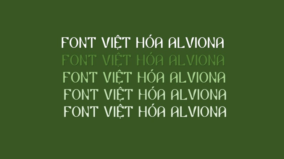 Font việt hóa Alviona