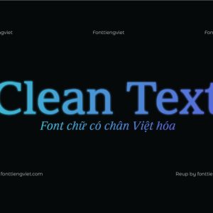 Font Việt hóa ClearTextMedium ( 2 file )