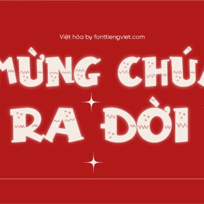 Font Việt hóa 1FTV Christmas Dream – Giáng sinh