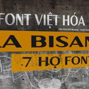 Font việt hóa MJ La Bisane