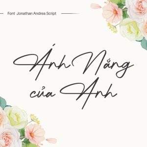 Font Việt hóa VN Jonathan Andrea