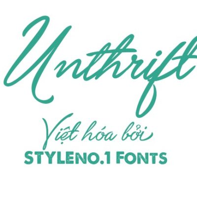 Font Việt hóa SVN Unthrift