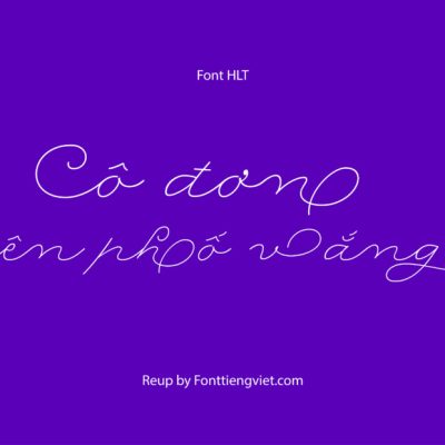 Font Việt hóa HLT RollingPen