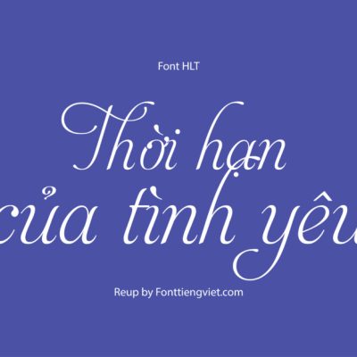 Font Việt hóa HLT AphroditeSlimPro