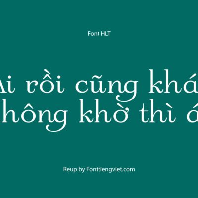 Font Việt hóa HLT Society
