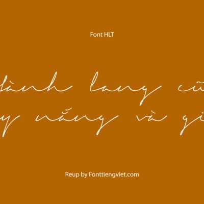 Font Việt hoá HLT Signerica Medium