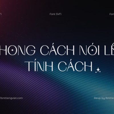 Font Việt hóa SVN Seiston