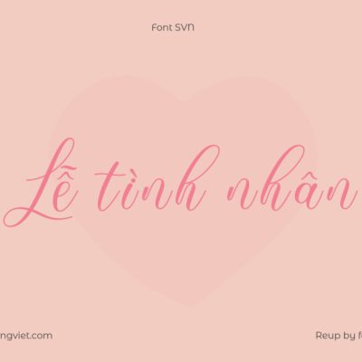 Font Việt hóa SVN Waliglona