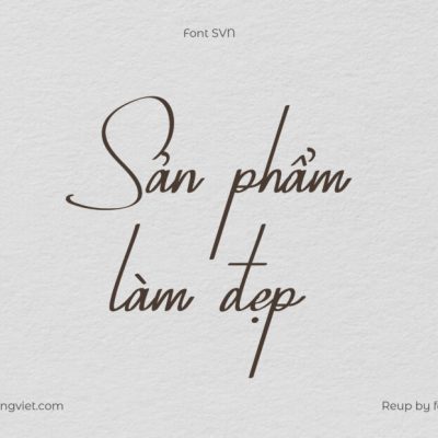 Font Việt hóa SVN Hamstring