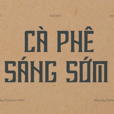 Font Việt hóa SVN Rebahan