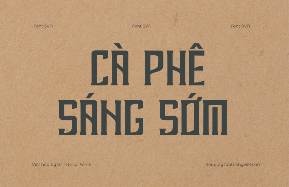 Font Việt hóa SVN Rebahan