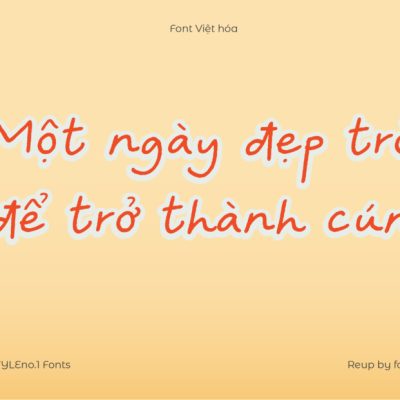 Font Việt hóa SVN Just Saying