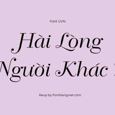 Font Việt Hóa SFU Belle