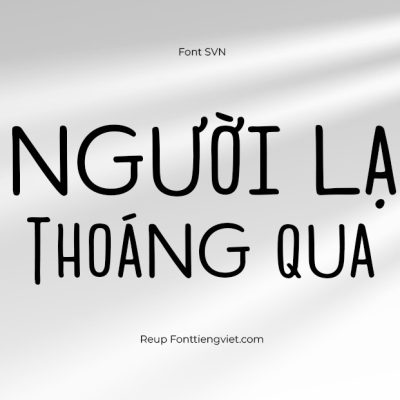 Font việt hóa SVN-Modern Society
