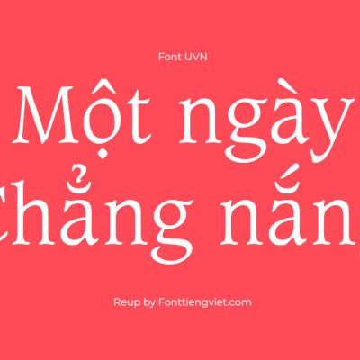 Font Việt Hóa UVN Cat Bien Nhe