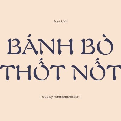Font việt hóa UVN Mang Cau