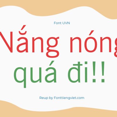 Font Việt Hóa UVN Tin Tuc