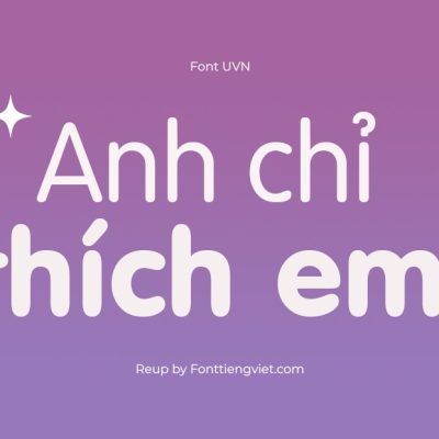 Font Việt Hóa UVN Van