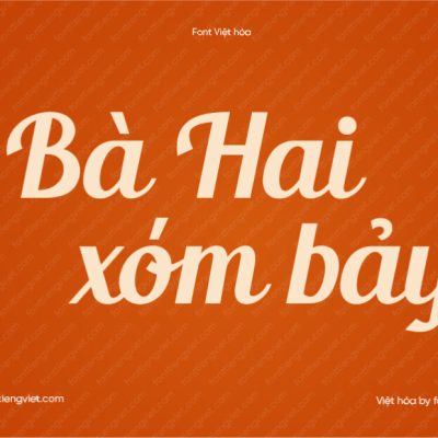 Font Việt hóa 1FTV Blenda Script