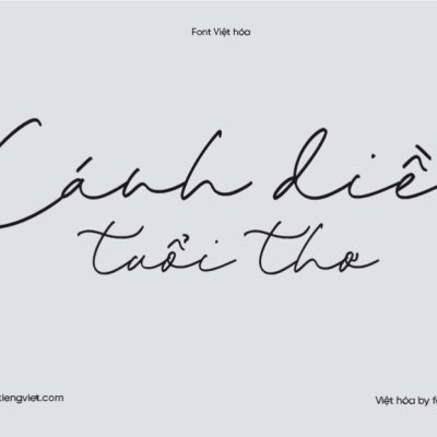 Font Việt hóa 1FTV Eastin Hikary