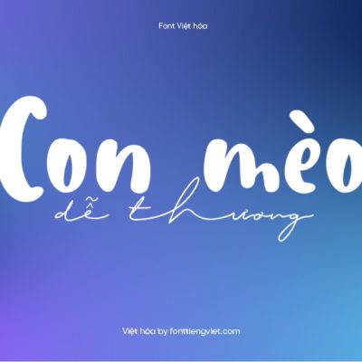 Font Việt hóa 1FTV VIP Aishiteru Darling