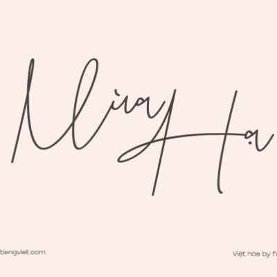 Font Việt hóa 1FTV VIP Amoslenty Italic