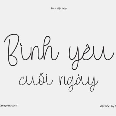 Font Việt hóa 1FTV VIP Autoscript