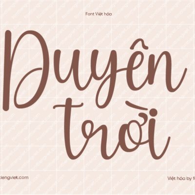 Font Việt hóa 1FTV VIP Autumn Cinematic