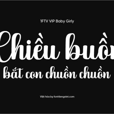 Font Việt hóa 1FTV VIP Baby Girly