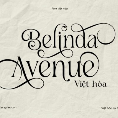 Font Việt hóa 1FTV VIP Belinda Avenue