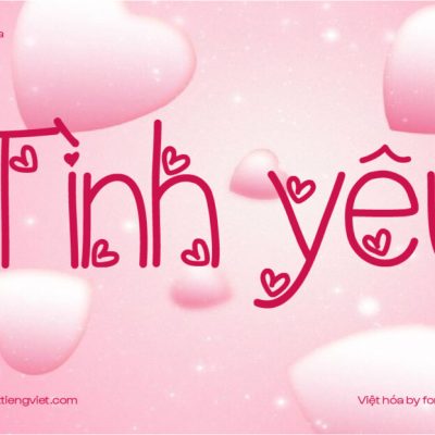 Font Việt hóa 1FTV VIP LoveNess Three – Font valentine
