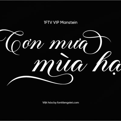 Font Việt hóa 1FTV VIP Manstein