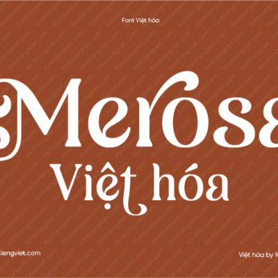 Font Việt hóa 1FTV VIP Merosa