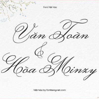 Font Việt hóa 1FTV VIP Monsieur La Doulaise – Font Việt hóa Thiệp cưới