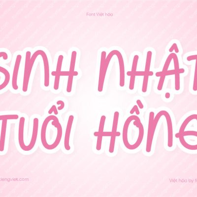 Font Việt hóa 1FTV VIP Peaceful Wishes