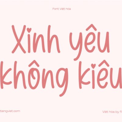 Font Việt hóa 1FTV VIP Romantic