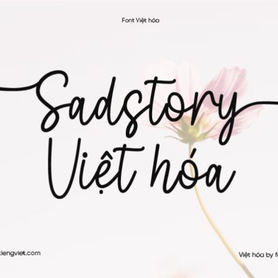 Font Việt hóa 1FTV VIP Sadstory