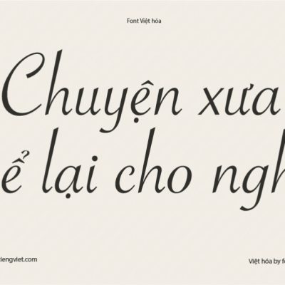 Font Việt hóa 1FTV VIP Savoye