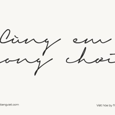 Font Việt hóa 1FTV VIP Signerica Fat