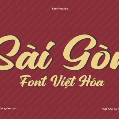 Font Việt hóa 1FTV VIP Sinethar – Font Vintage