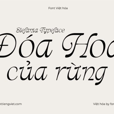 Font Việt hóa 1FTV VIP Stefania