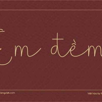 Font Việt hóa 1FTV VIP Stocking – Font chữ ký đẹp