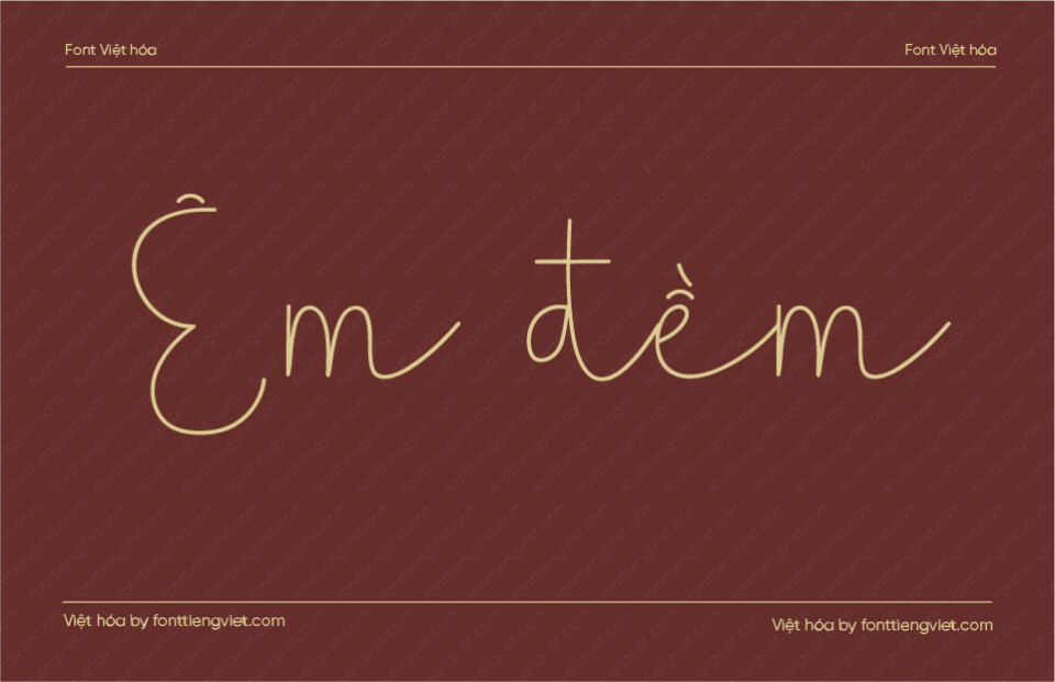 Font Việt hóa 1FTV VIP Stocking – Font chữ ký đẹp