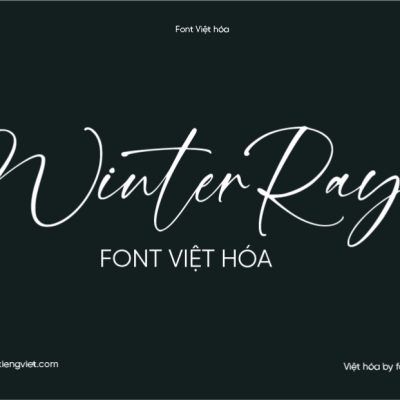 Font Việt hóa 1FTV VIP WinterRaya