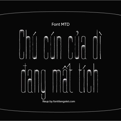 Font Việt hóa MTD Bon Ami
