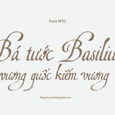 Font Việt hóa MTD 1613 Basilius