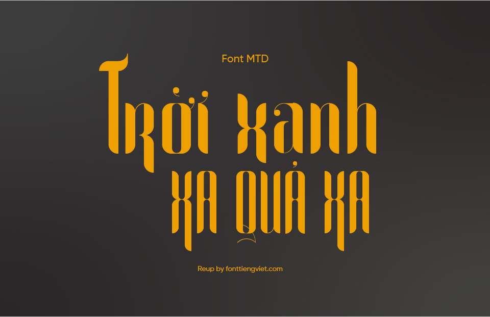 Font Việt hóa MTD Alexandria