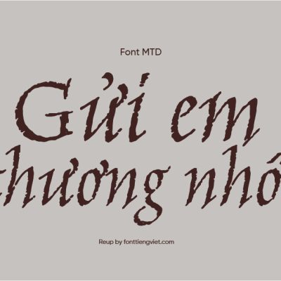 Font Việt hóa MTD Amarone