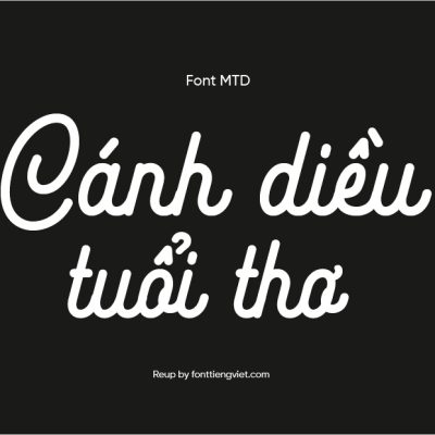 Font Việt hóa MTD Ampihan
