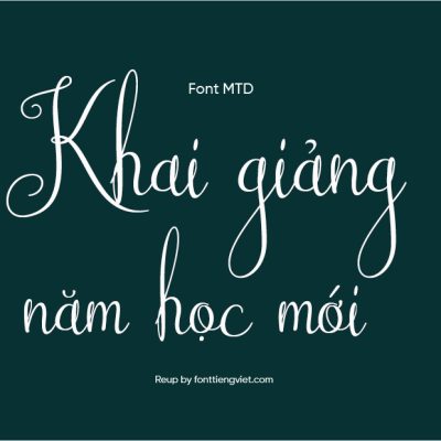 Font Việt hóa MTD Australian Script